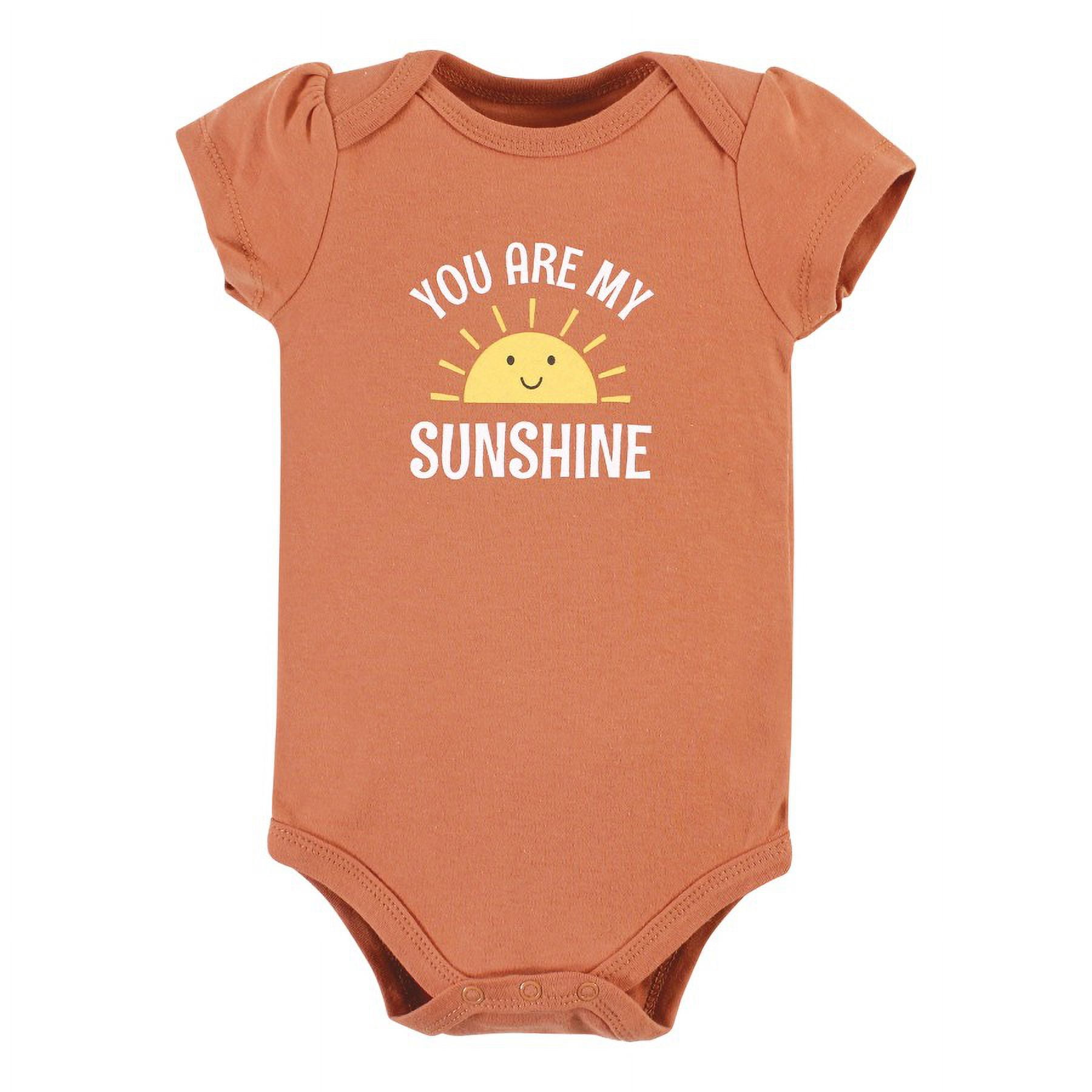 Hudson Baby Short Sleeve Bodysuits, 5-Pack, Newborn- 24 Months