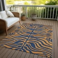 thumbnail image 6 of Addison Rugs Chantille Indoor/Outdoor Transitional Animal Print Navy Washable Rectangle Rug, 9' x 12', 6 of 6