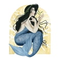 thumbnail image 2 of Popp, Grace 26x32 White Modern Wood Framed Museum Art Print Titled - Deco Mermaid IV, 2 of 4