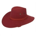 thumbnail image 4 of Chapeau de Cowboy Trilby Style Cowboy à Large Bord Réglable Accessoire de Costume Jazz pour Équitation, 4 of 6