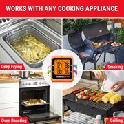ThermoPro 650 ft Bluetooth Meat Thermometer with 4 Color-Coded Probes, Wireless Meat Thermometer