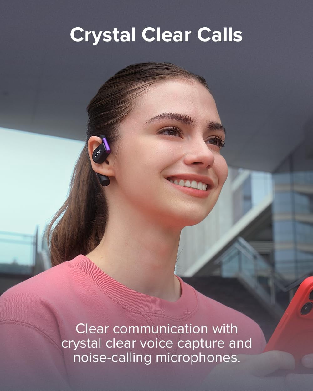 Cleer ARC II Gaming Earbuds - True Wireless Open Ear Headphones, Ultra-Low Latency, Snapdragon Sound, Bluetooth 5.3, USB-C Dongle, 35Hr Battery, Compatible to PS4, PS5, PC, Switch,White