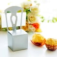 thumbnail image 2 of 12Pcs / Set Cajas de favores , Suministros de decoración de regalos de dulces de , Forma de silla Plata Soledad Boda Caja de dulces Caja de dulces, 2 of 6