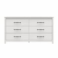 thumbnail image 4 of Augusta 6-Drawer Wide Dresser with Easy SwitchLock(tm) Assembly, Ivory Oak, 4 of 9