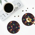 thumbnail image 5 of Balery 6 Pcs Rainbow Jellyfishesleather Coasters Set, Drink Table Cup Coasters For Living Room Kitchen Coffee Decor, 5 of 9