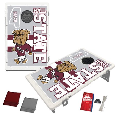 Mississippi State University Baggo Bean Bag Toss Portable 2x3 Cornhole Game
