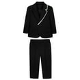 thumbnail image 2 of ETHAN Boys Suit 2 Piece Slim Fit Tuxedo Blazer Jacket Pant for Kids Prom Wedding Outfits Formal Set Size 2T-20Y, 2 of 7