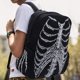 thumbnail image 2 of Mochila Ifeng con estampado de esqueleto de caja torácica, bolso de lona para fiesta de Halloween, bolso de hombro para estudiantes, 2 of 5