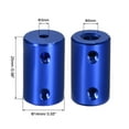 thumbnail image 3 of Unique Bargains 3mm to 5mm Bore Rigid Coupling 25mm Length 14mm Diameter Aluminum Alloy Shaft Couplers Connector, 3 of 3