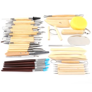 Silicone Brushes, Silicone Head Sculpture Tools Clay Sculpting Steel Two Head Sculpting Easy to Get Small Details for Crafts People for Shaping and