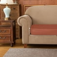 thumbnail image 6 of Subrtex Stretch Separate Seat Cushion Covers PU Waterproof Couch Cover (3PCS, Brick Red), 6 of 6