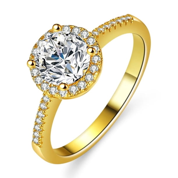 Anillo de plata S925 Diamante de lujo redondo bolsa 1 quilate 6,5 mm anillo femenino Seiko plateado 14K moissanite