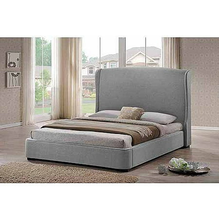 bed linen baxton headboard modern upholstered studio grey platform sheila gray king queen beds