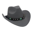 thumbnail image 2 of Sombrero de vaquero Zulema de estilo occidental Gris, 2 of 7
