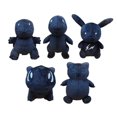 thumbnail image 2 of Juguete de peluche de Pokémon negro para niños, muñeco de Anime de Bulbasaur, Pikachu, Squirtle, Snorlax, Charmander, regalo, novedad de 2022, 2 of 4