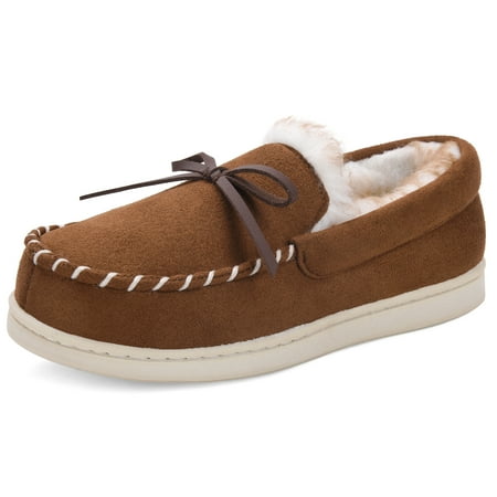 

VONMAY Boys Girls Moccasins Slippers Memory Foam House Shoes Big Kids