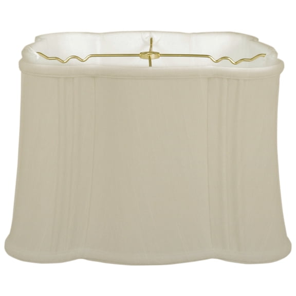 Royal Designs 13" Flare Bottom Corner Scallop Lamp Shade Beige