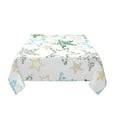 thumbnail image 3 of YFYANG Square Polyester Table Cloth, 60" x 60" Reusable Table Cover Kitchen Dining Room Vintage Cute Star Texture Decorative Tablecloths for Tables of 2-4 People, 3 of 8