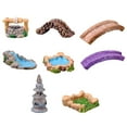 thumbnail image 1 of 8Pcs Micro Landscape Adornments Decorative Resin Artware Ornaments (Mixes Style), 1 of 8