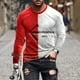 thumbnail image 2 of Blusa de manga larga con estampado de cuello redondo para hombre Pompotops  oipoqjl6527, 2 of 3