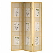 Ore International R5442 3 Panel Shoji Screen - Natural