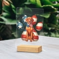 thumbnail image 2 of Patriotic Vizsla 4th of July Independence Paws Acrylic Plaque Sign Ashwood Base Vizslas Dog Lover Gifts Idea Home Desk Decor - 02010, 2 of 5