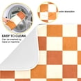 thumbnail image 2 of Yayeee Dish Drying Mat for Kitchen Counter 16"x18" Microfiber Absorbent Pad, Rusty Orange Plaid, 2 of 7