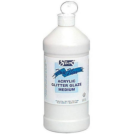 Sax True Flow Medium-Bodied Acrylic Glitter Glaze, 1-Quart