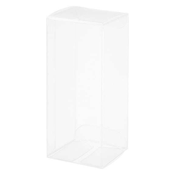 Uxcell Plastic Retail Boxes, Gift Box with Protecting Film for Candy, Cookies, Christmas, Wedding, Party Wrapping Clear 1.7"x1.6"x4.1"