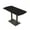 Black Cypress w/Matte Black Base, variant on Arc Rectangle Bistro Height Meeting Table Double Metal Base 34x70 Bar Table