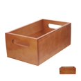 thumbnail image 1 of Desk Organizer Box Wooden Display Box Home Storage Box Craftsmanship Light Brown 9.8×5.9×3.9in 1Pcs, 1 of 5