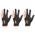 thumbnail image 1 of 3 uds 3 dedos abiertos Lycra bordado Snooker guantes billar piscina taco guantes Likrtyny Deportes al aire libre Salida diaria Juego de fiesta, 1 of 9