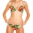thumbnail image 2 of Peach Stylish Bikini Set with Detachable Sponge & Adjustable Strap, 2-Pack One-Piece Swimsuits for All Scenes, 2 of 6