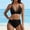 Swimsuit-38Black, variant on Swimsuits for Women Bikini Sets Push up Criss Cross Top Mesh Detail High Waisted Bikini Tummy Control Swimwear Beach Bathing Suits Cruise Swimwear