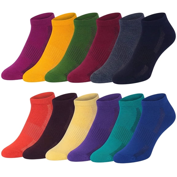 James Fiallo Men's 12-Pairs Low Cut Athletic Socks