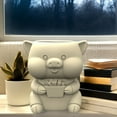 thumbnail image 4 of ZPAQI Flower Pot Silicone Mold Pig Succulent Resin Mould DIY Succulent Planter Molds, 4 of 11