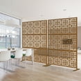 thumbnail image 3 of 76 in x47 in Decorative Privacy Screen Outdoor Divider with Stand, 3 of 5