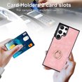 thumbnail image 6 of Nalacover for Samsung Galaxy S23 Ultra Wallet Back Case, Premium PU Leather Soft TPU Anti-Drop Shockproof Two Card Slots with 360 Finger Ring Holder Kickstand Phone Cover, Pink, 6 of 9