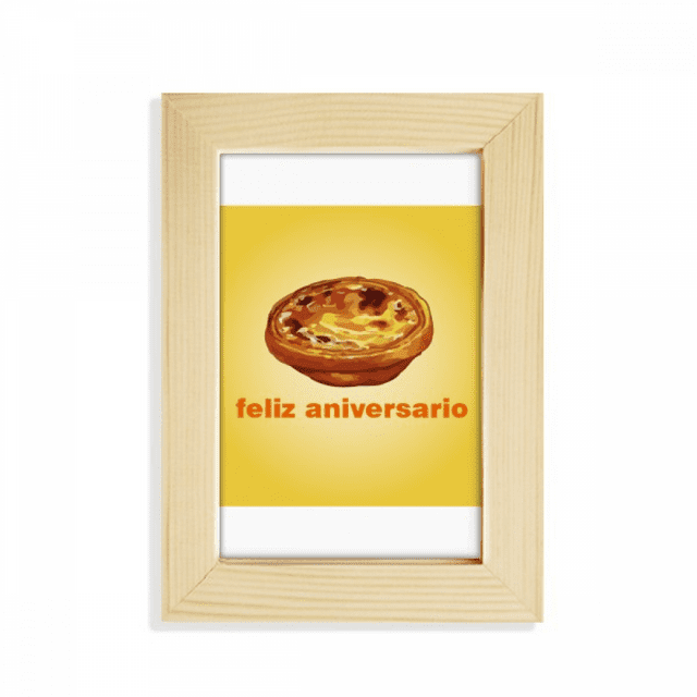 Portuguese Egg Tart Birthday Party Desktop Display Photo Frame Picture Art Painting 5x7 inch