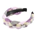 thumbnail image 1 of Diadema Con nudo de tul Unique Bargains perla brillante rosa morado 1,18 pulgadas 1 pieza, 1 of 7