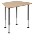 thumbnail image 2 of BizChair Hex Natural Collaborative Student Desk (Adjustable from 22.3" to 34") - Home and Classroom, 2 of 12
