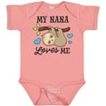 thumbnail image 3 of Inktastic My Nana Loves Me with Sloth and Hearts Boys or Girls Baby Bodysuit, 3 of 5