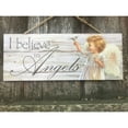 thumbnail image 4 of Glow Decor White and Gray Angel Printed Rectangular Wall Sign with Rope Hanger 4" x 10", 4 of 6