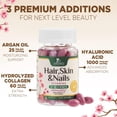 thumbnail image 6 of Hair Skin and Nails Vitamins for Hair Growth - Biotin 5000mcg Per Serving - Extra Strength Collagen, Argan Oil & Hyaluronic Acid - Best Beauty Supplement for Women & Men - USA Bottled - 60 Softgels, 6 of 10