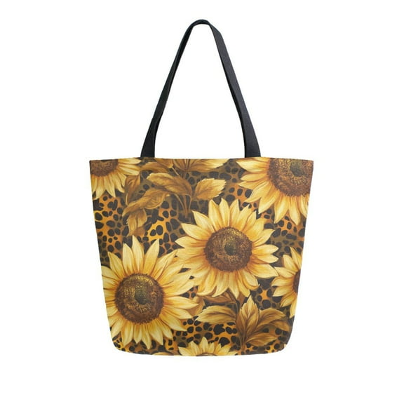DIXRUYEE Tote Bag Women Weekender Travel Bag Shoulder Handbag Sunflower Serenade Printed