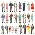 thumbnail image 4 of 50Pcs 1/50 Scale People Figures Painted for Train Layout Miniature Scenes Baoblaze Figuras en miniatura, 4 of 7