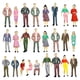 thumbnail image 4 of Figuras de personas en miniatura 50 Uds Macarena 1/50 HO decoración de estación de tren, 4 of 7