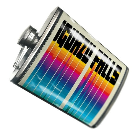

NEONBLOND Flask Retro Cites States Countries Iguazu Falls
