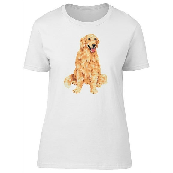 Adult Golden Retriever T-Shirt Women -Image by Shutterstock, Female Large