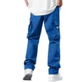 thumbnail image 6 of Hinvhai Hiking Pants Men Lightweight Quick-Dry - Water Resistant Stretch Travel Cargo Pants with Muti Pockets for Outdoor Fishing Blue, 6 of 9